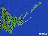 道東のアメダス実況(気温)(2016年02月22日)