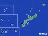 沖縄県のアメダス実況(風向・風速)(2016年02月22日)