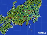 2016年02月23日の関東・甲信地方のアメダス(日照時間)