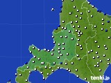 道央のアメダス実況(風向・風速)(2016年02月23日)