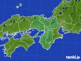 近畿地方のアメダス実況(積雪深)(2016年02月24日)