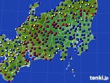 2016年02月24日の関東・甲信地方のアメダス(日照時間)