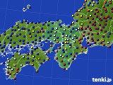 近畿地方のアメダス実況(日照時間)(2016年02月24日)