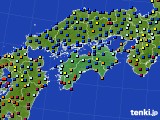 四国地方のアメダス実況(日照時間)(2016年02月24日)