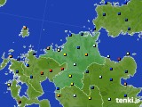 2016年02月24日の福岡県のアメダス(日照時間)