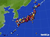 2016年02月25日のアメダス(日照時間)