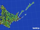 2016年02月25日の道東のアメダス(日照時間)