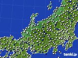 北陸地方のアメダス実況(風向・風速)(2016年02月25日)