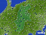 長野県のアメダス実況(風向・風速)(2016年02月25日)