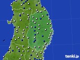 岩手県のアメダス実況(風向・風速)(2016年02月25日)