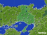 兵庫県のアメダス実況(風向・風速)(2016年02月27日)