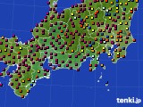 2016年02月28日の東海地方のアメダス(日照時間)