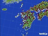 九州地方のアメダス実況(日照時間)(2016年02月28日)