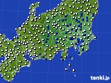 関東・甲信地方のアメダス実況(風向・風速)(2016年02月28日)