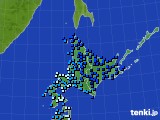 北海道地方のアメダス実況(気温)(2016年02月29日)