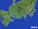 2016年02月29日の東海地方のアメダス(風向・風速)