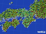 近畿地方のアメダス実況(日照時間)(2016年03月01日)