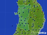 秋田県のアメダス実況(日照時間)(2016年03月01日)