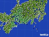 2016年03月01日の東海地方のアメダス(風向・風速)