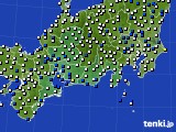 東海地方のアメダス実況(風向・風速)(2016年03月01日)