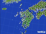 九州地方のアメダス実況(風向・風速)(2016年03月01日)