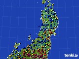 東北地方のアメダス実況(日照時間)(2016年03月02日)