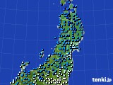 2016年03月02日の東北地方のアメダス(気温)