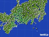 東海地方のアメダス実況(風向・風速)(2016年03月02日)