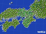 近畿地方のアメダス実況(気温)(2016年03月03日)