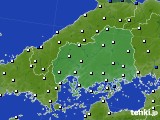 2016年03月03日の広島県のアメダス(風向・風速)