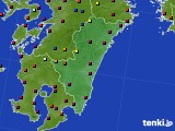 宮崎県のアメダス実況(日照時間)(2016年03月04日)