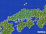 2016年03月04日の中国地方のアメダス(気温)