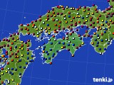 四国地方のアメダス実況(日照時間)(2016年03月05日)