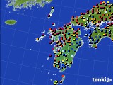 九州地方のアメダス実況(日照時間)(2016年03月05日)