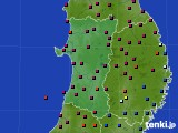 秋田県のアメダス実況(日照時間)(2016年03月05日)