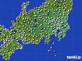 関東・甲信地方のアメダス実況(風向・風速)(2016年03月05日)