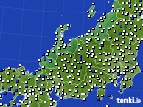 2016年03月05日の北陸地方のアメダス(風向・風速)