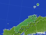 島根県のアメダス実況(降水量)(2016年03月06日)