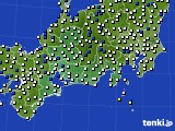 2016年03月06日の東海地方のアメダス(風向・風速)