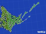 道東のアメダス実況(風向・風速)(2016年03月06日)