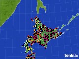2016年03月07日の北海道地方のアメダス(日照時間)