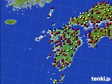 九州地方のアメダス実況(日照時間)(2016年03月07日)
