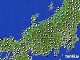 北陸地方のアメダス実況(風向・風速)(2016年03月07日)