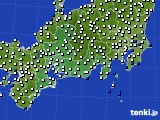 東海地方のアメダス実況(風向・風速)(2016年03月07日)