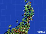 東北地方のアメダス実況(日照時間)(2016年03月08日)