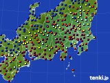 2016年03月08日の関東・甲信地方のアメダス(日照時間)