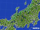 北陸地方のアメダス実況(風向・風速)(2016年03月08日)