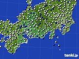 2016年03月08日の東海地方のアメダス(風向・風速)