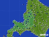 道央のアメダス実況(風向・風速)(2016年03月08日)