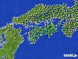 四国地方のアメダス実況(降水量)(2016年03月09日)